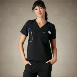 Bari 1-Pocket Scrub Top