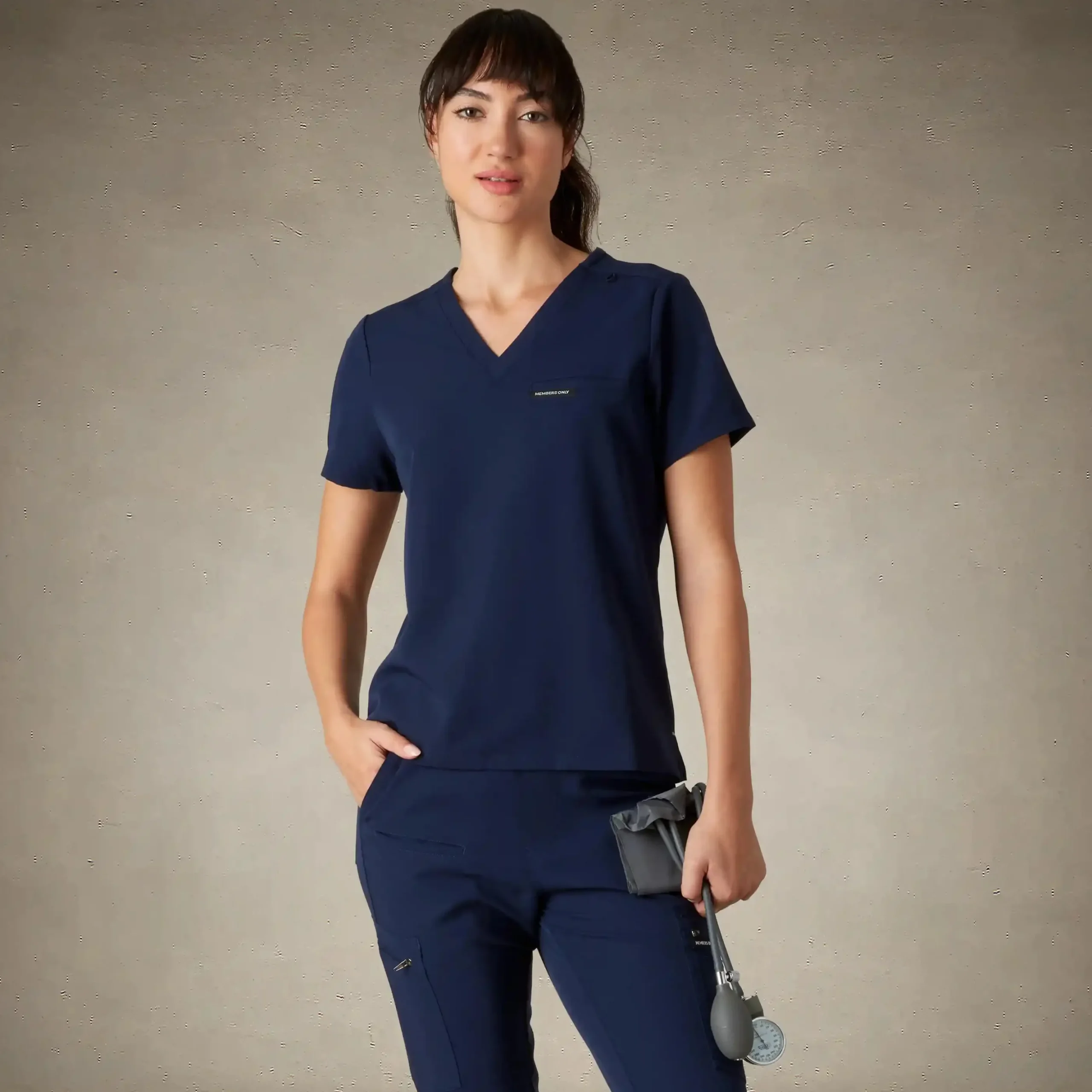Bari 1-Pocket Scrub Top