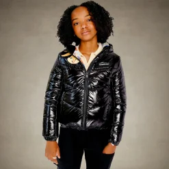 Girl's Cire Puffer with Mash Print Lining Jacket - FINAL SALE