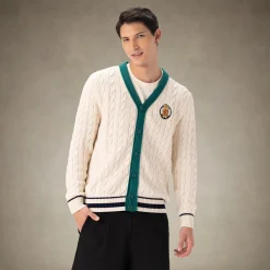 Men's Cable Knit Cardigan