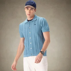 Men's JC Polo Cable Sweater