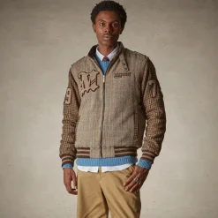 Men's Tweed Varsity Jacket