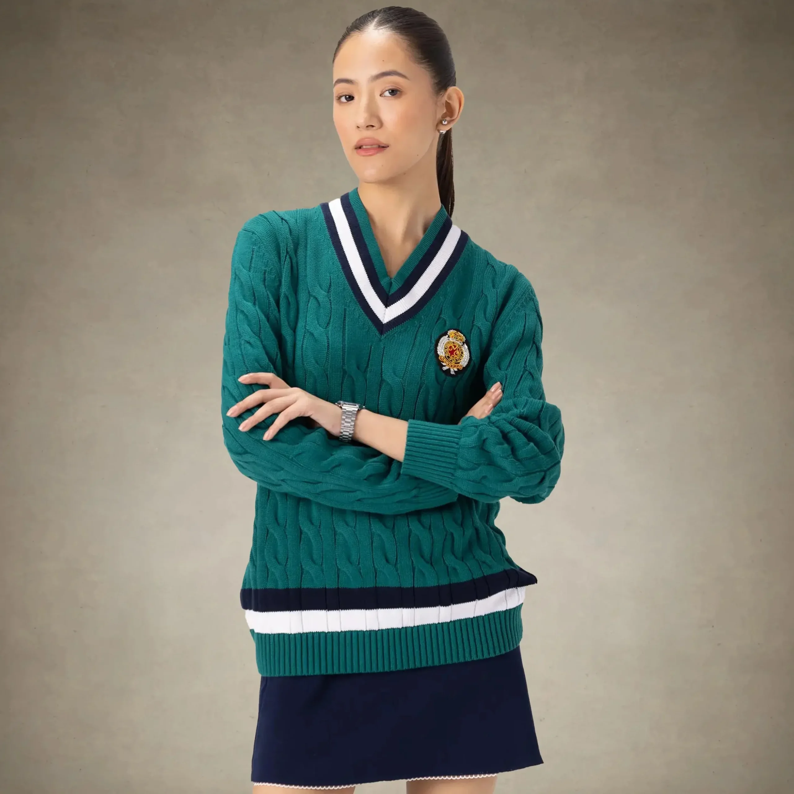 Women's Cable Knit Cricket Sweater
