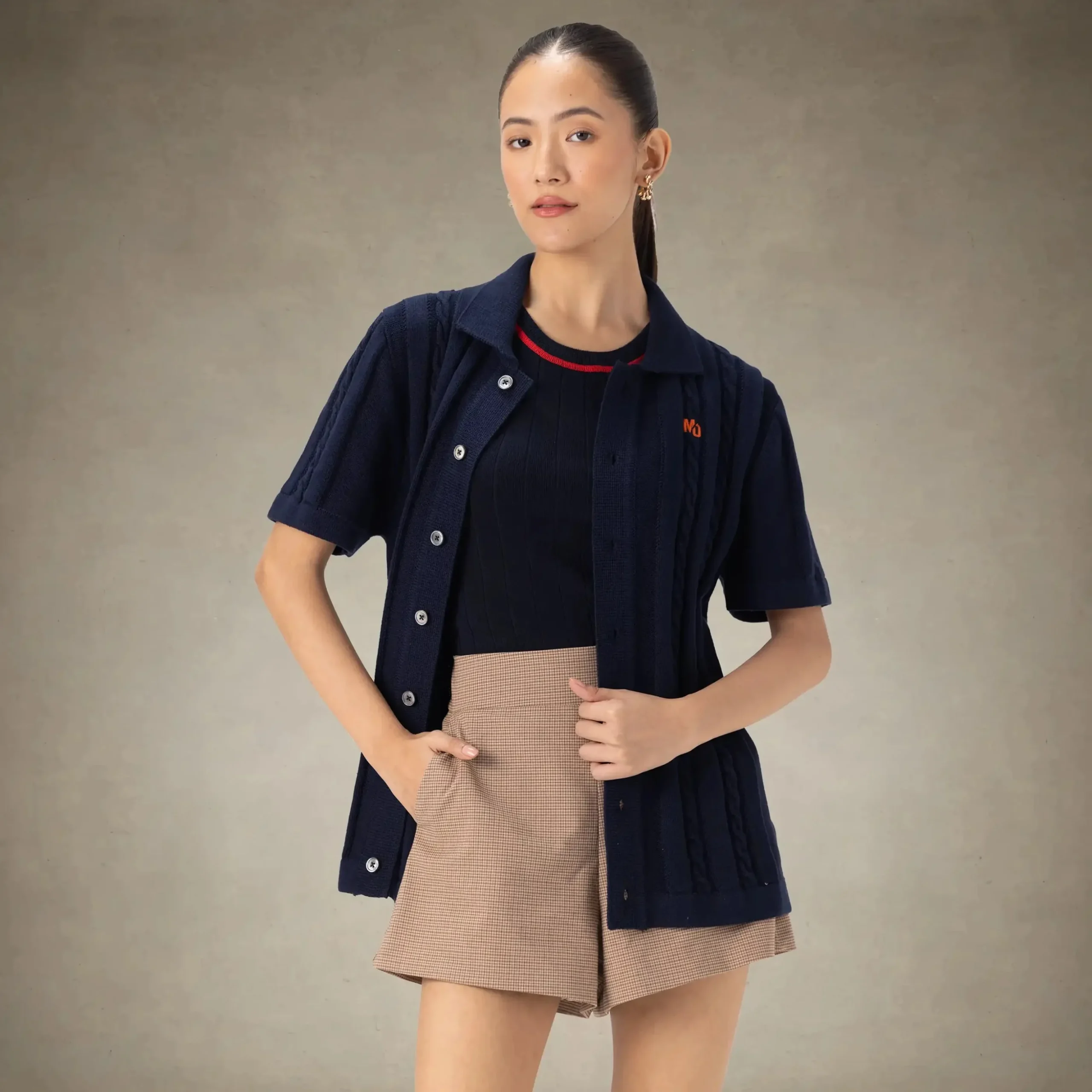 Women's JC Polo Cable Sweater