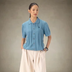 Women's JC Polo Cable Sweater