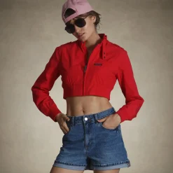 Women's Mini Cropped Racer Jacket