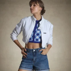 Women's Mini Cropped Racer Jacket