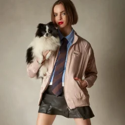 Women's Satin Bomber Jacket